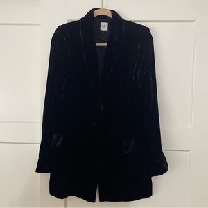 Cabi crushed velvet black jacket size medium